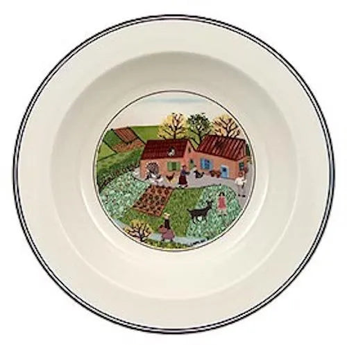 Villeroy Boch Design Naif Rim Cereal Bowl #5 Family Farm New