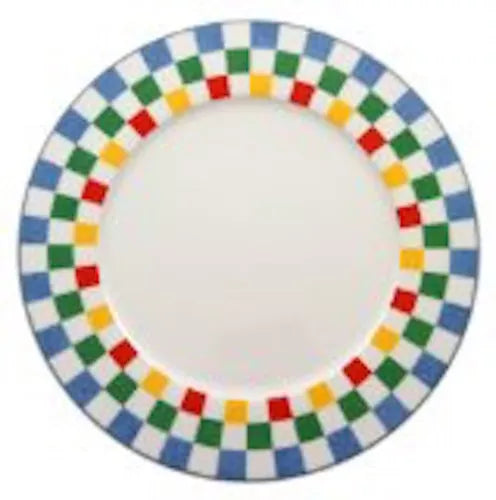 Villeroy Boch Tipo Viva Buffet Round Platter 12" Checkered New