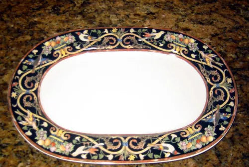 Villeroy Boch Intarsia Oval Platter 13 3/4" New Rare