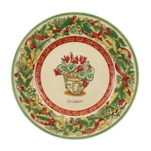 Villeroy Boch Festive Memories Plate Cyclamen 8.5" New