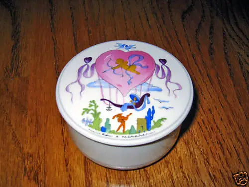 Villeroy Boch Le Ballon Trinket Candy Box Sm 3" Rare